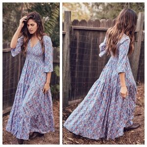 Christy Dawn Basil Dress size M in Dusk Rowan